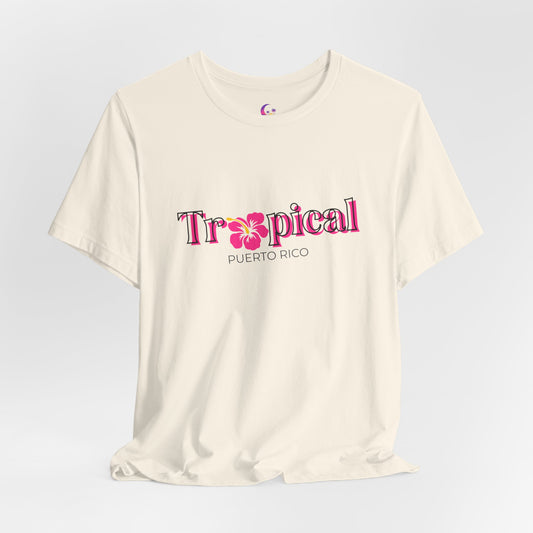 Tropical Puerto Rico Floral Vacation T-Shirt