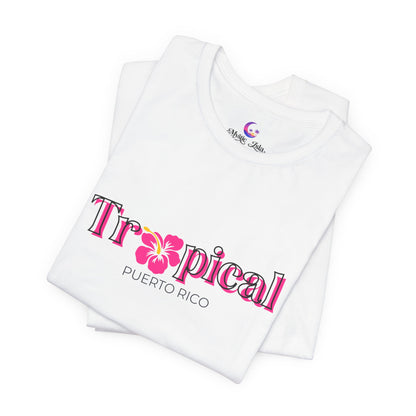 Tropical Puerto Rico Floral Vacation T-Shirt