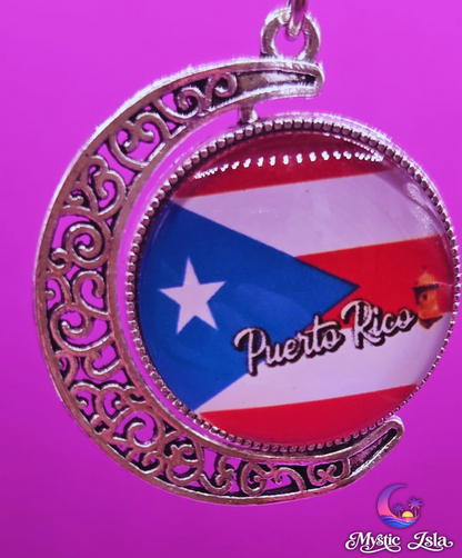 ISLA PICKUP | Puerto Rico Flag Keychain | Island Souvenir