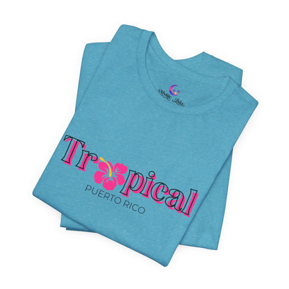 Tropical Puerto Rico Floral Vacation T-Shirt